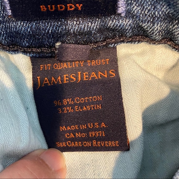 James Jeans Buddy Vintage Love Raw Hem Jeans - Picture 6 of 8